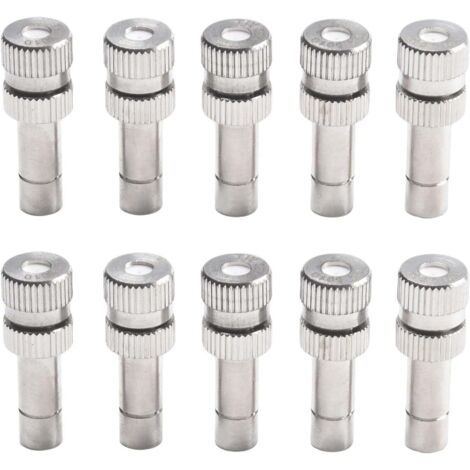 Buse de pulvérisation brumisation à basse pression, buses d'atomisation connexion rapide pour l'arrosage des plantes jardin, outil d'arrosage Durable 20 pièces 0.1mm(0.0039in) Pièces 0.6mm(0.0236in)