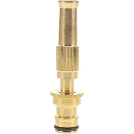 Buse de Pulvérisation en Laiton Massif Réglable pour Tuyau d'Arrosage Haute Pression Jet Puissant pour Lavage Voiture et Nettoyage Extérieur Buse Pistolet d'Arrosage Jardin