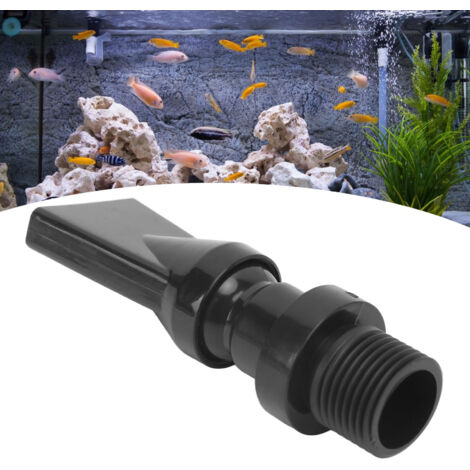 Buse de pulvérisation pour aquarium à bec canard - Régulation multidirectionnelle, adaptable aux pompes et filtres, avec entrée d'air pour oxygénation-AUTRES