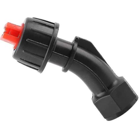 Buse de pulvérisation robuste et durable en forme d'éventail pour pompe à eau électrique agricole, idéale pour l'arrosage des plantes de jardin et d'extérieur (2 pièces, noir + rouge).