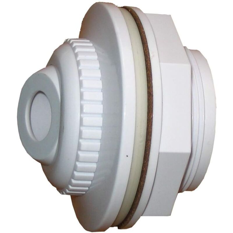 Buse de Remplissage pour Bassin en Acier, Buse d'Afflux, Blanc