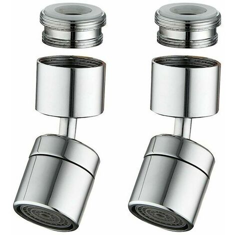 Buse de robinet de cuisine 2 pièces, filtre de robinet universel anti-éclaboussures, robinet de cuisine à économie d'eau