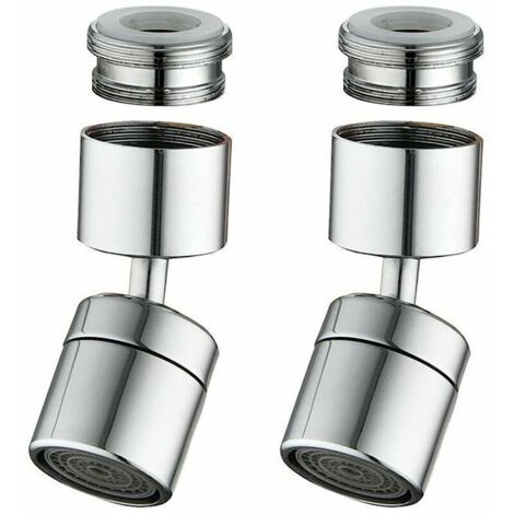 Buse de robinet de cuisine 2 pièces, filtre de robinet universel anti-éclaboussures, robinet de cuisine à économie d'eau