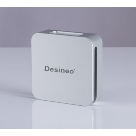 Buse de sortie vapeur carrée d'aromathérapie Desineo en aluminium brossé