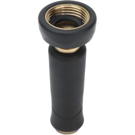 Buse de tuyau d'arrosage haute pression pour nettoyage extérieur, pulvérisateur robuste pour terrasse, allée, lavage de voiture avec construction en laiton et plastique,