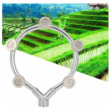 Buse de Tuyau d'eau, buse de Tuyau Pratique Durable et Durable en Acier Inoxydable, pour arrosage de Jardin de Refroidissement de terrasse de Balcon.