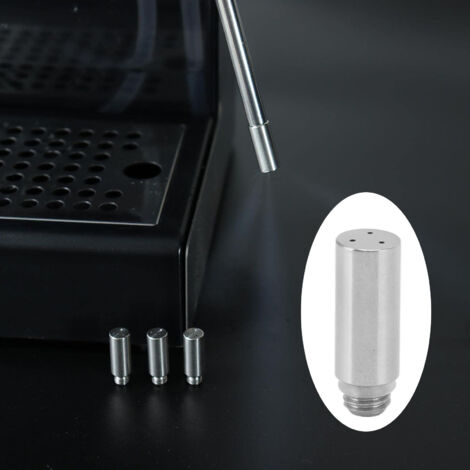 Buse de Vapeur pour Machine à Café [Noir/Acier Inoxydable] - 3 Trou Retrofit Accessoires Gaggia Nozzle
