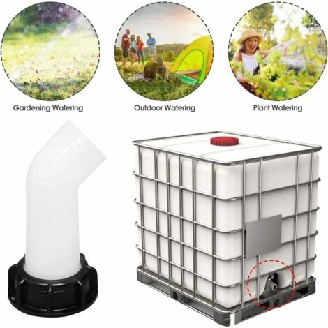 Buse de vidange avec écrou, buse pour cuve IBC 1000 L, raccord de vanne, buse de rallonge, adaptateur IBC pour robinet, cuve IBC 2 pouces