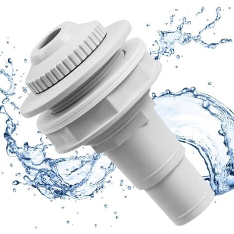 Buse d'entrée pour Piscine, buse de refoulement 32/38mm Buse D'impulsion pour Piscine Buse de Tuyau réglable Adaptateur de Tuyau de Piscine pour Drainage Piscine
