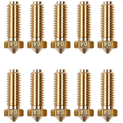 Buse d’imprimante 3D 0,4 mm haute température et résistante à l’usure – Compatible Anycubic Kobra 2 (lot de 10)