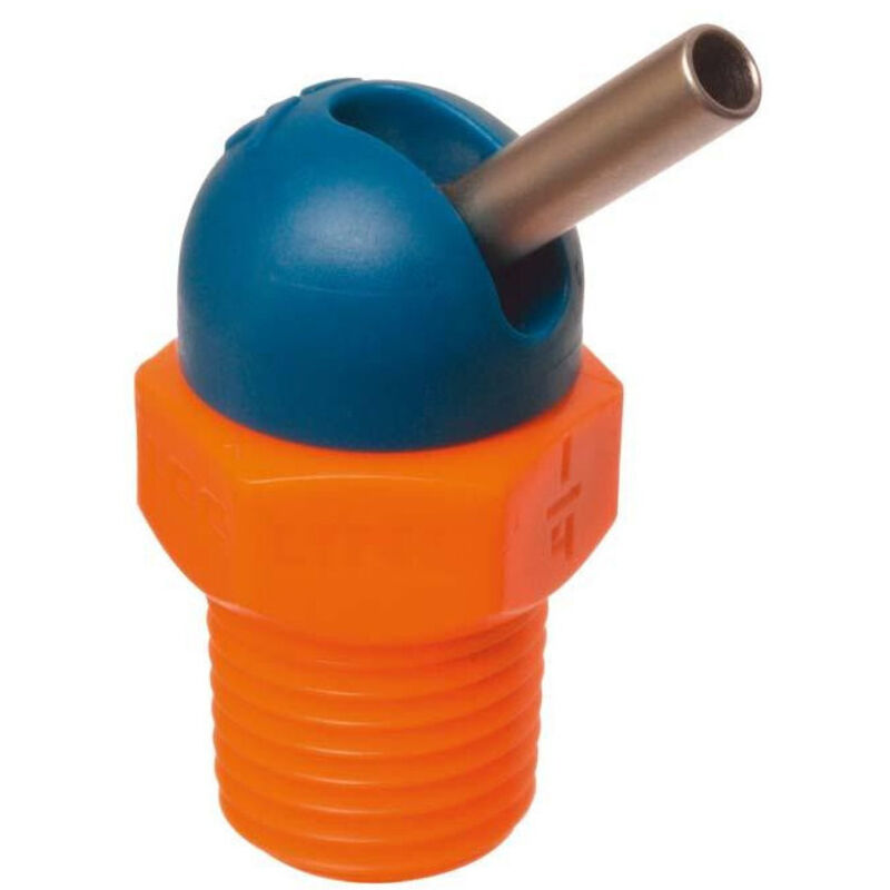 IBT - Buse haute pression cd pour durite de liquide de refroidissement 1/4 70bar Ø4.1x6.4mm bleu-orange loc-line