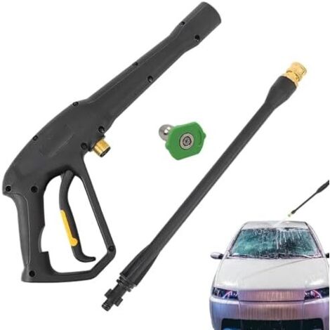 Buse Haute Pression Lance Arrosage Jardin - Polyvalente Étanche 140 Bar pour Lavage de Voiture, Maison, Bricolage et Extérieur