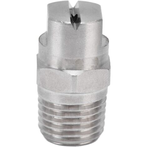 Buse Jet Plat Embout de Pulvérisation à en Acier Inoxydable Lot 2 Débit d'eau Réglable et Grand Angle d'atomisation Robuste Durable -