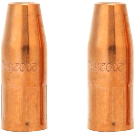 Buse MIG 200-258 Processus d'Usinage CNC pour le Soudage, Consommables pour Pistolet MIG Hobart Miller M25/M40, 2 pcs