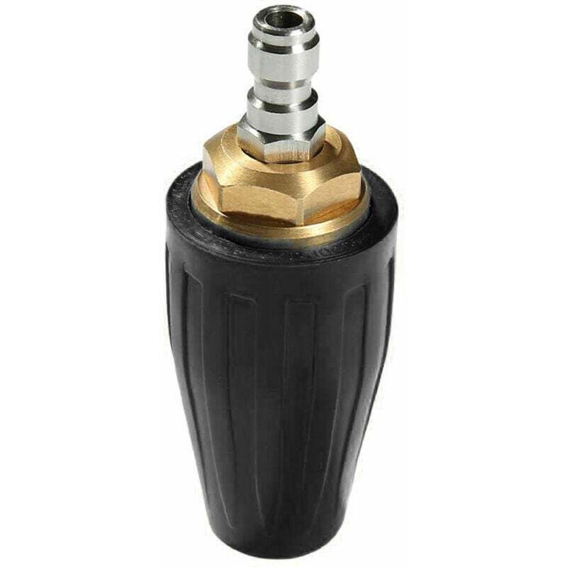 Buse rotative pour pistolet a eau haute pression, noyau en ceramique, buse lotus de nettoyage haute pression en cuivre pur, noir 4000PSI