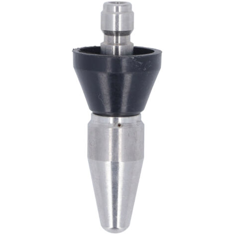 Buse Turbo Compact pour Nettoyeur Haute Pression 5000 PSI, Acier Inox, 3 Trous à l'Arrière, 1/4 NPT