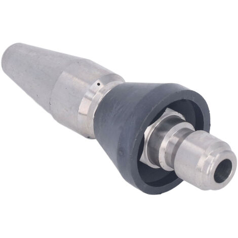 Buse Turbo Haute Pression Compacte en Acier Inoxydable, 5000 PSI, 3/8 NPT, Grande Tête de Remplissage avec 3 Trous Arrière