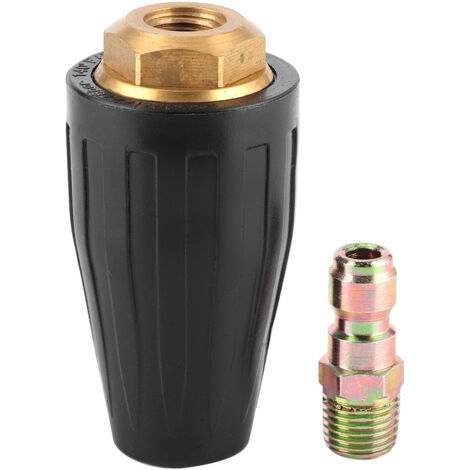 Buse Turbo pour Nettoyeur Haute Pression - 3600 PSI, Embout Rotatif 1/4, Connexion Rapide, Débit 3.0 GPM
