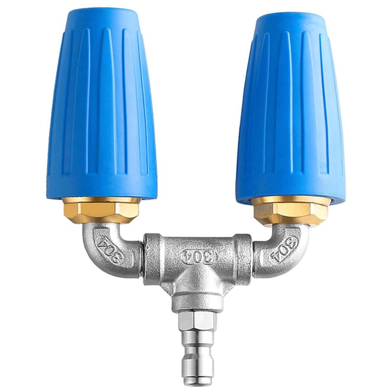 Lifcausal - Buse turbo pour nettoyeur haute pression, buse turbo double rotative à 360° avec connecteur rapide 1/4'' orifice 2.0 4-6 gpm 4000 psi