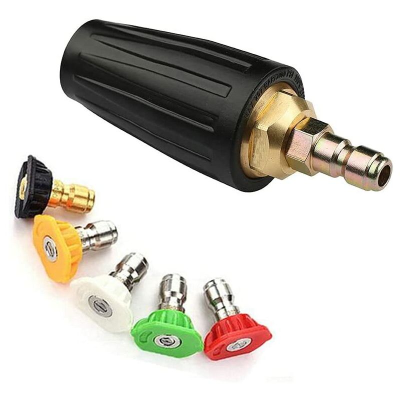 Buse turbo rotative, 3000PSI 035 Buse turbo rotative pour nettoyeur haute pression 1/4' Connexion rapide