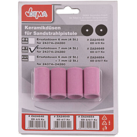 Buses 7 mm pour cabine sablage D24280 / 500 L et D24374 / 340 L