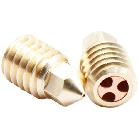 buses de hotend pour imprimantes 3D, en laiton trempé, pour Bambu Lap X1/P1P-0,6 mm.