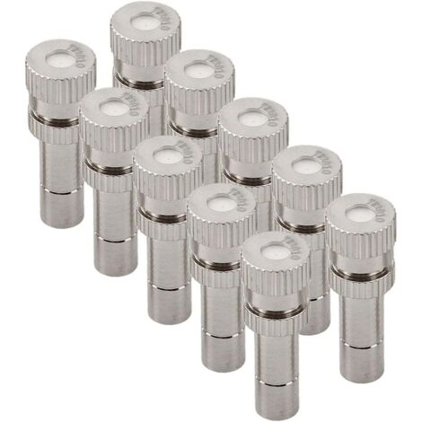 Buses de pulvérisation Buse brumisation à connexion rapide jardin pression 6 mm basse Bus 50 pièces 0.3mm(0.0118in) 30 Pièces