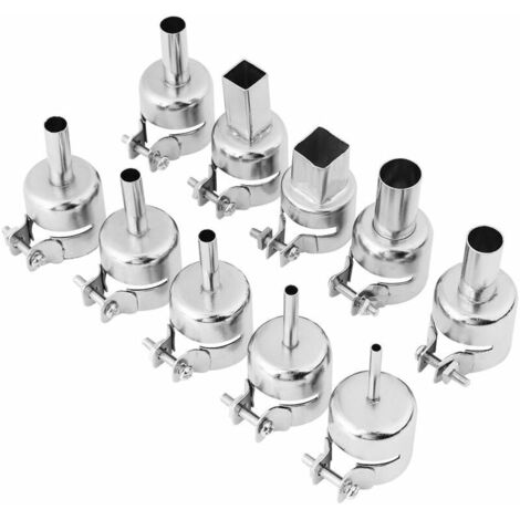 Buses de Soudage Rond/Carré en Acier Inoxydable  850/852 + Station de Soudage à Air Chaud   (10pcs )