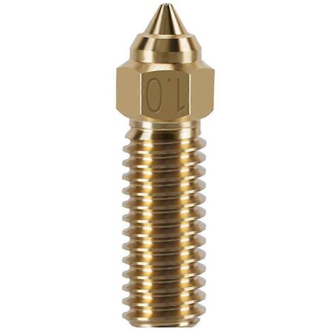 Buses d'imprimante 3D 0.2/0.4/0.6/0.8/1.0/1.2mm en laiton, compatibles filament 1.75mm, accessoires de rechange pour impression précise.
