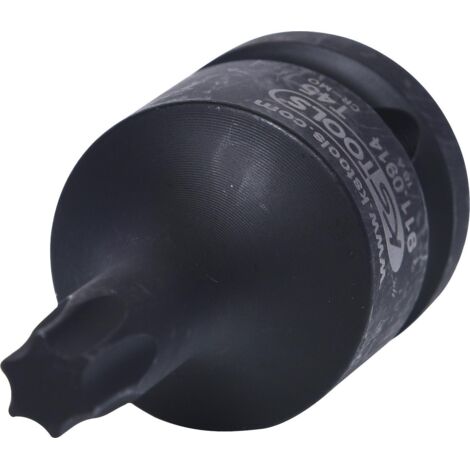 Bussola 1/2" per avvitatore ad impulsi, Torx, corta, T45