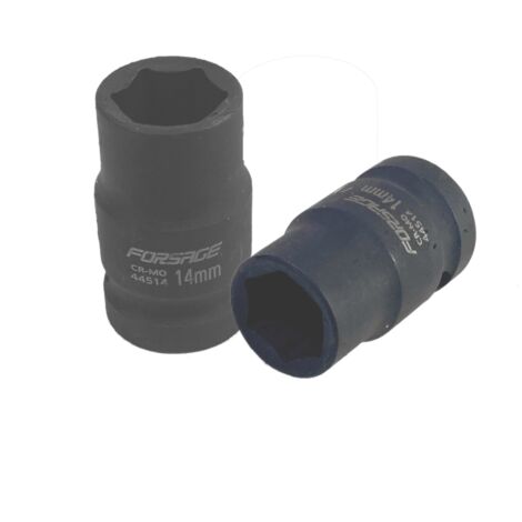 Bussola 14mm 1/2"" 6 punte corta Cr-mo
