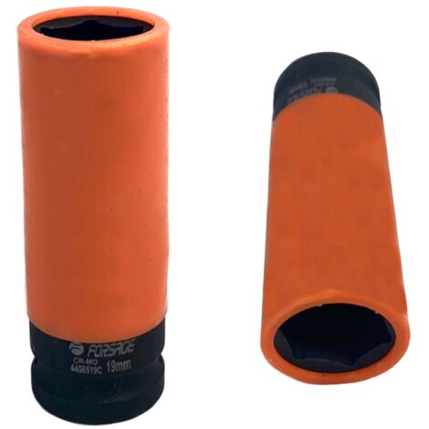 Bussola a impatto da 1/2" per cerchi in alluminio da 19 mm, 6 punte