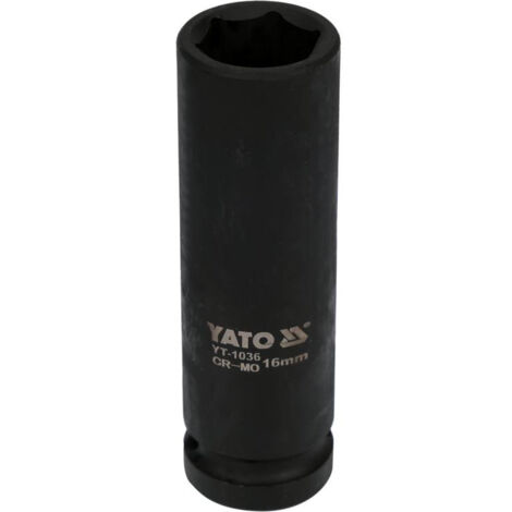 BUSSOLA A IMPATTO LUNGA YATO DA 1/2" A 6 PUNTE 16 mm