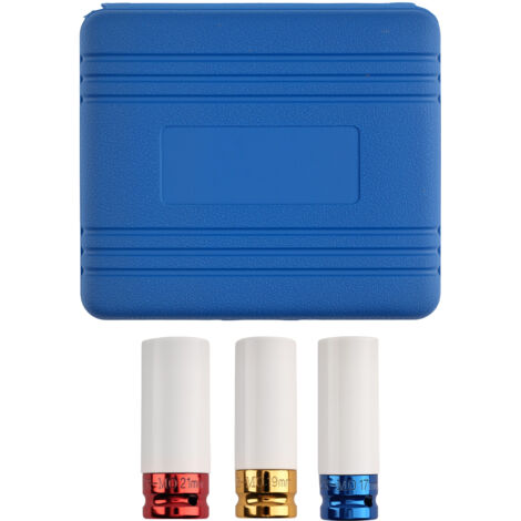 Bussola ad Impatto 17mm 19mm 21mm 1/2 for Ruote Set 3 Pezzi Oro Rosso Blu