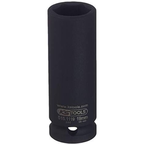 Bussola esagonale 1/2" per avvitatori ad impulsi, lunga, 19mm