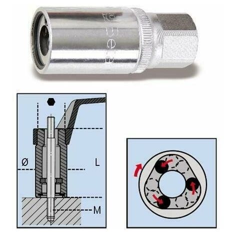 BUSSOLA ESTRATTORE PER VITI PRIGIONIERE 1/2 DA 10 MM. - BETA-1433