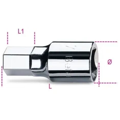 BUSSOLA MASCHIO ESAGONALE 22 mm CON ATTACCO QUADRO FEMMINA 3/4" BETA 928ME