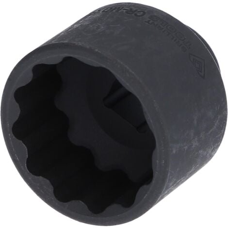BRILLIANT TOOLS Bussola per avvitatori a impulsi 1/2" dodecagonale 36 mm, corta
