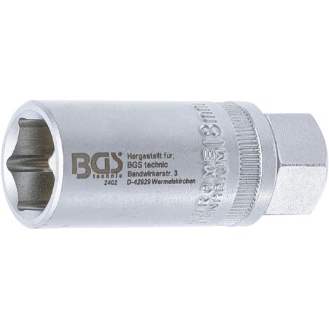 Bussola per candele esagonale  12,5 mm (1/2")  18 mm