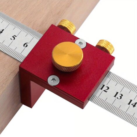 Bussola per la lavorazione del legno  Calibro per marcatura del legno  Strumento per tracciare la lavorazione del legno, righello da architetto per lavori di falegnameria, righello quadrato per falegn