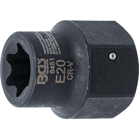 Bussola per pinze freno  profilo E (per Torx)  per MAN TGA  attacco esagono esterno 30 mm  E20