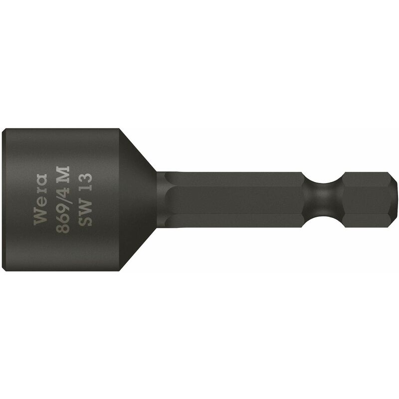 Image of Bussola per viti a testa esagonale 13 mm Impronta (cacciavite) 1/4 (6.3 mm) Forza Esagono esterno 50 mm 869/4 m - Wera