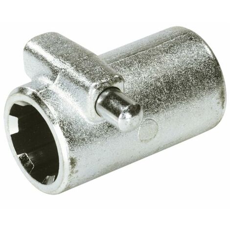 Bussola scanalata con pulsante e profilo interno 1"3/8 con 6 scanalature e lunghezza 80mm