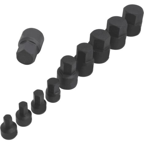 Bussole 9 pz impatto esagonali 1/4" 3/8" avvitatore bussola 6 19 mm 9HEXsa