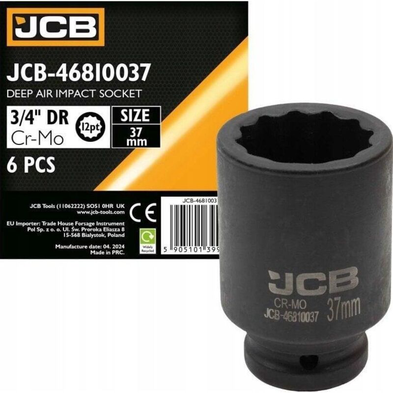 Bussole a urto JCB metallizzato 100 mm acciaio cromo molibdeno