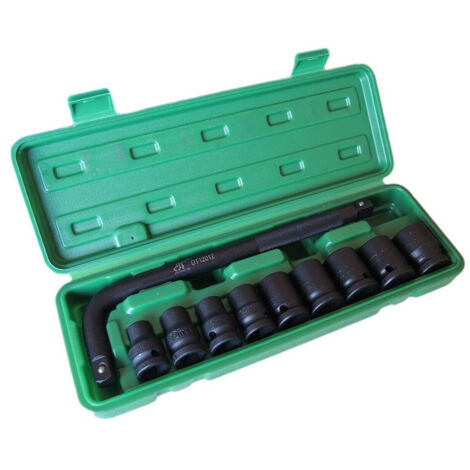 Bussole Boccole Per Pistola Avvitatore Pneumatico Set 9 Pz 1/2'' Da 10 A 24mm