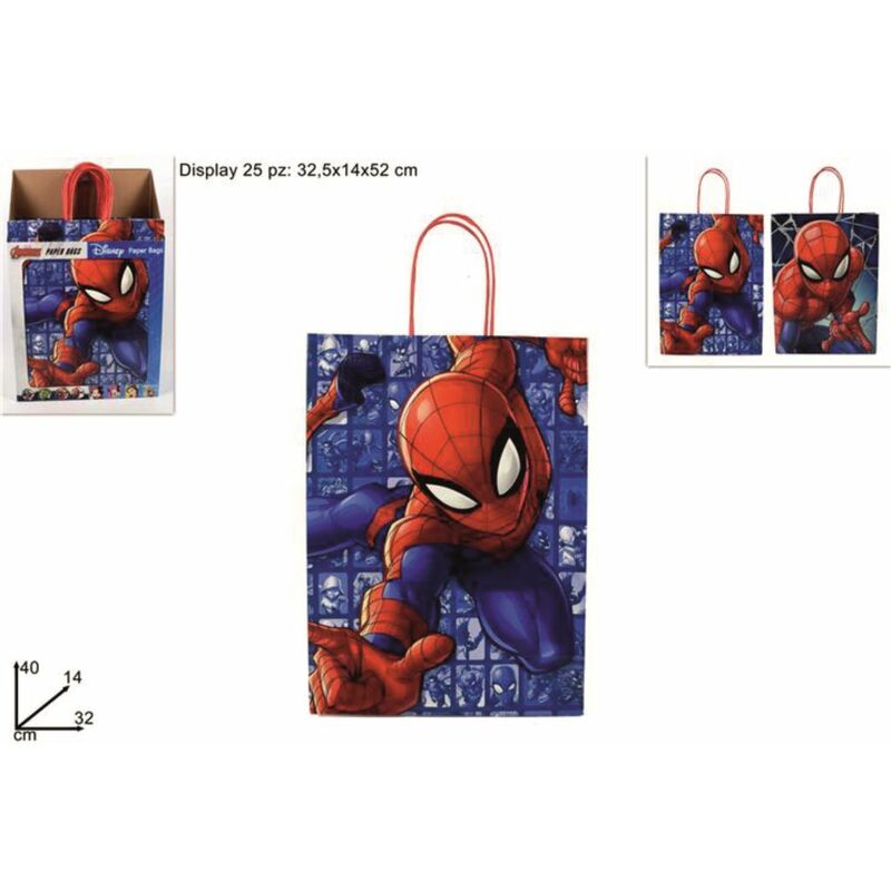 Image of Bighouse It - busta carta regalo CM.32X14X40H disney spiderman acquisto singolo