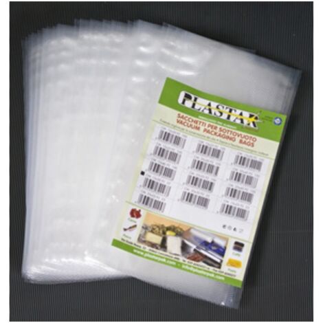 BUSTA GOFFRATA 15X25 CM P/SOTTOVUOTO 25 PZ