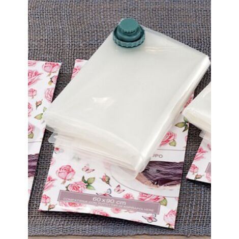 busta sacco salvaspazio sottuovuoto profumata per armadi cm 60x90 space bag