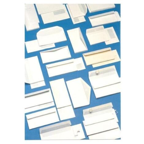 Buste Bianche 110X230Mm 90Gr + Strip Da 500Pz